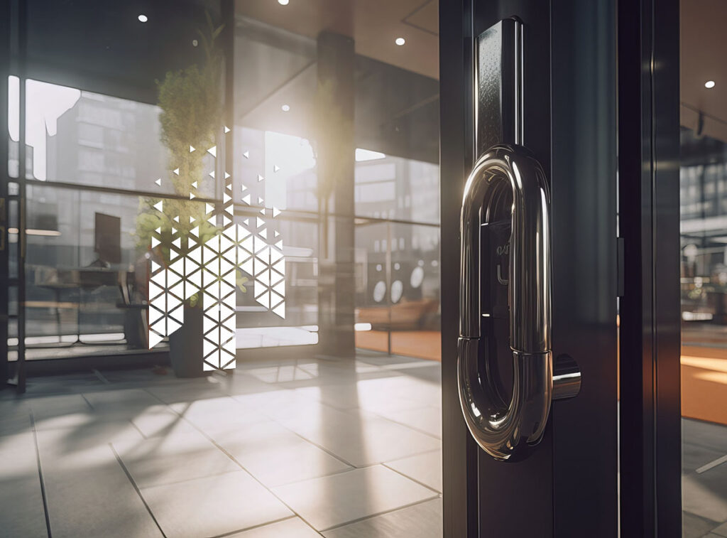 Glass Door Mockup